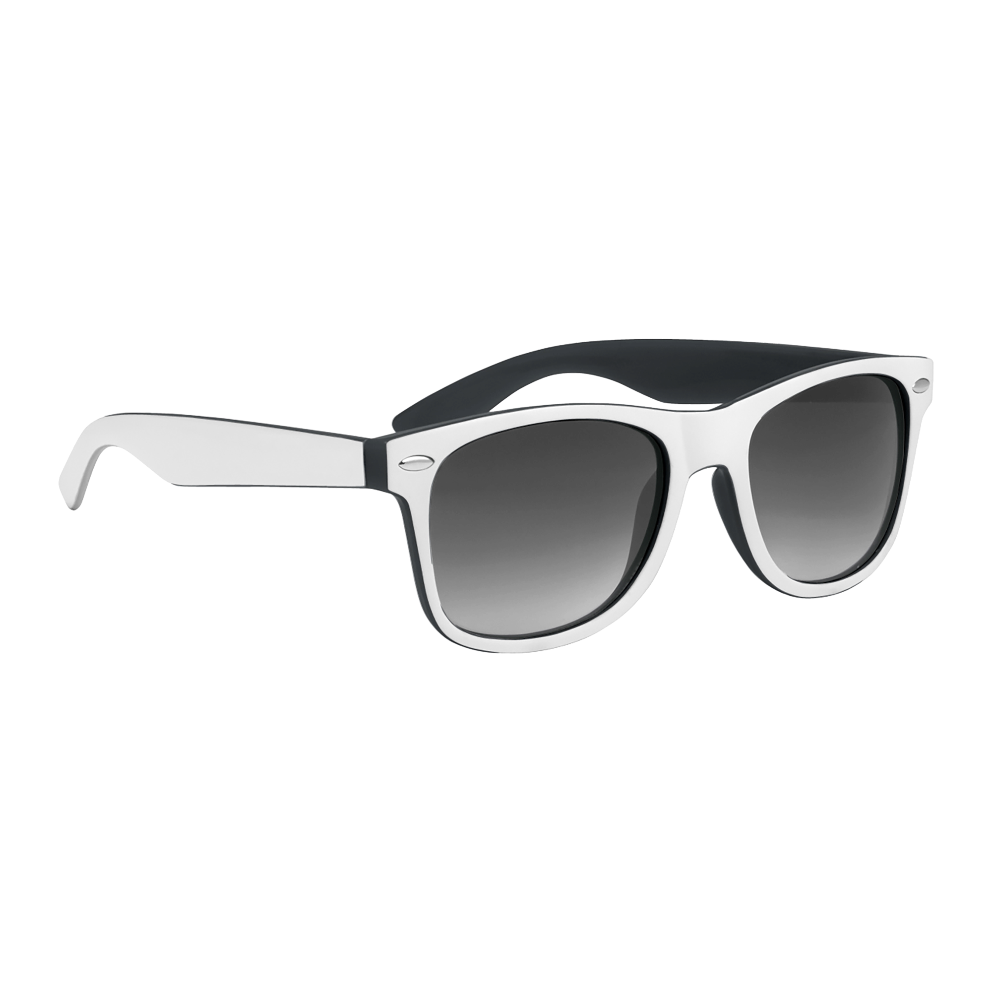 Black sunglasses with white trim best sale